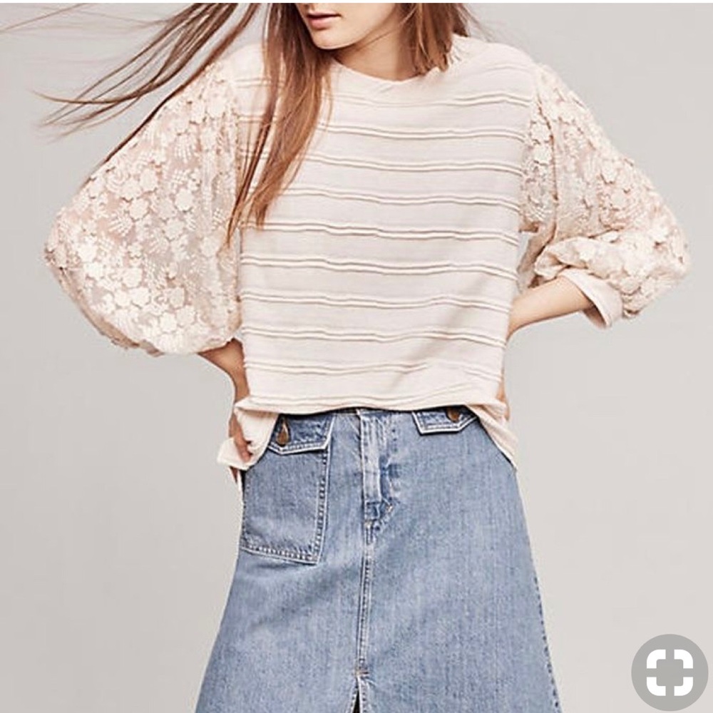 Eri + Ali Chelsea top in Ivory
